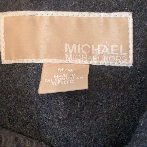 Michael Kors Black Wool Pea Coat size M - Picture 5 of 5